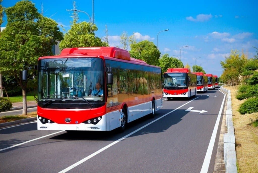 Buses Chile movimiento BYD
