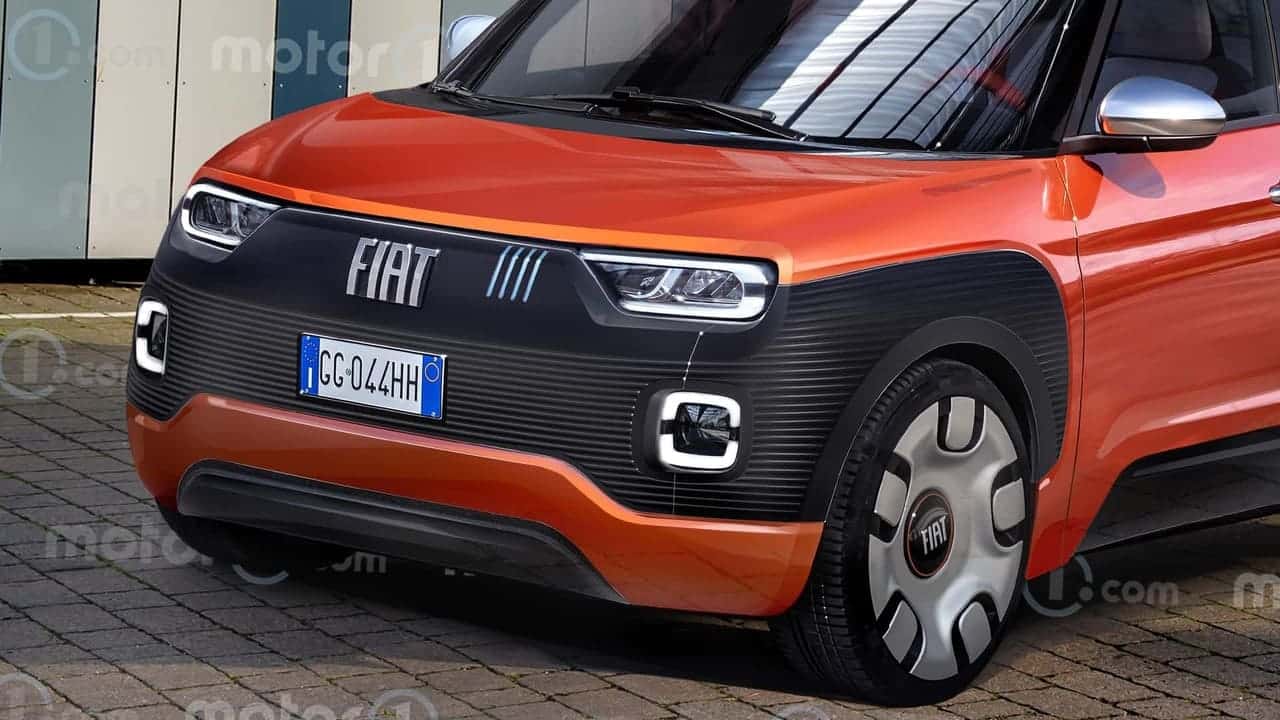 Fiat Panda 2024 frente Render