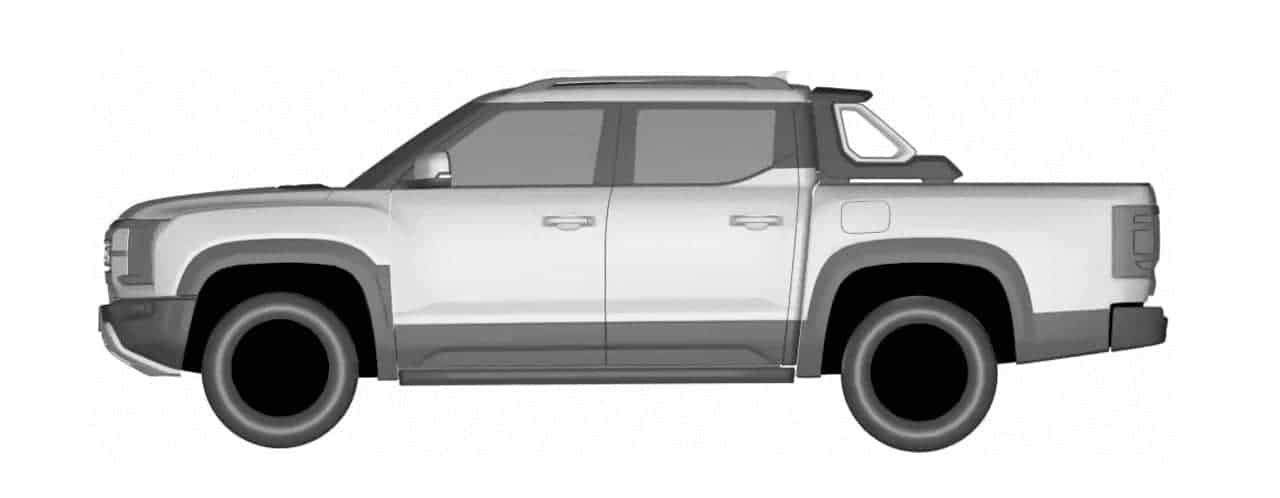 BYD Pickup: El vehículo que todos esperaban ya tiene patente 2 patente pickup BYD lateral