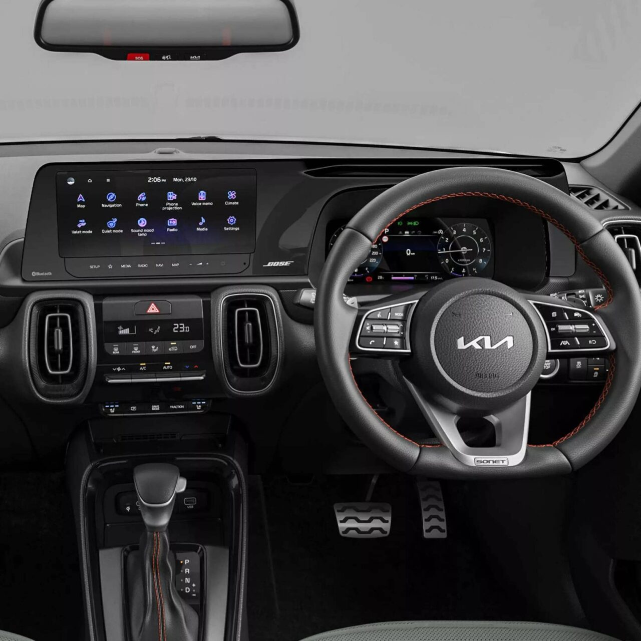 Kia Sonet 2024: Nuevo Rostro Innovación y Estilo 4 Kia Sonet 2024 tablero