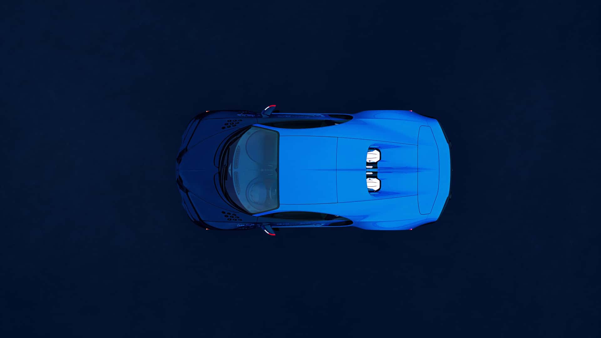 Bugatti Chiron L'Ultime: La Despedida de una Era 2 Bugatti Chiron L'Ultime desde arriba