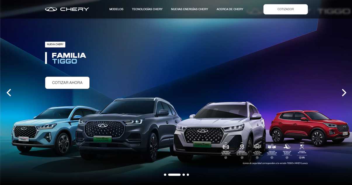 Chery Colombia Pagina Web Oficial