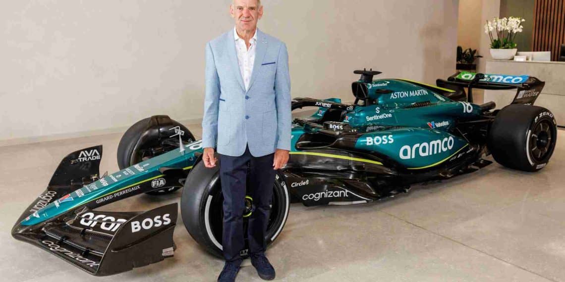 Adrian Newey con Aston Martin F1