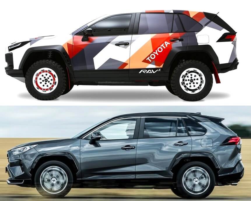 Toyota RAV-X: El Toyota Inspirado en el Dakar para Terrenos Extremos 4 Toyota RAV-X vs RAV X