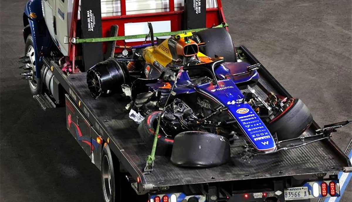 Accidente de Franco Colapinto en el Gran Premio de Las Vegas